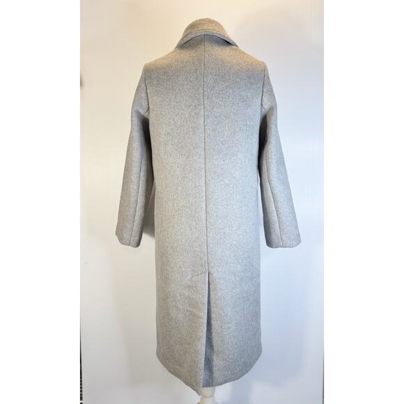 Abercrombie Wool Blend Tailored Coat Gray Women’s XXS Petite Luxury Old Money - Picture 13 of 16